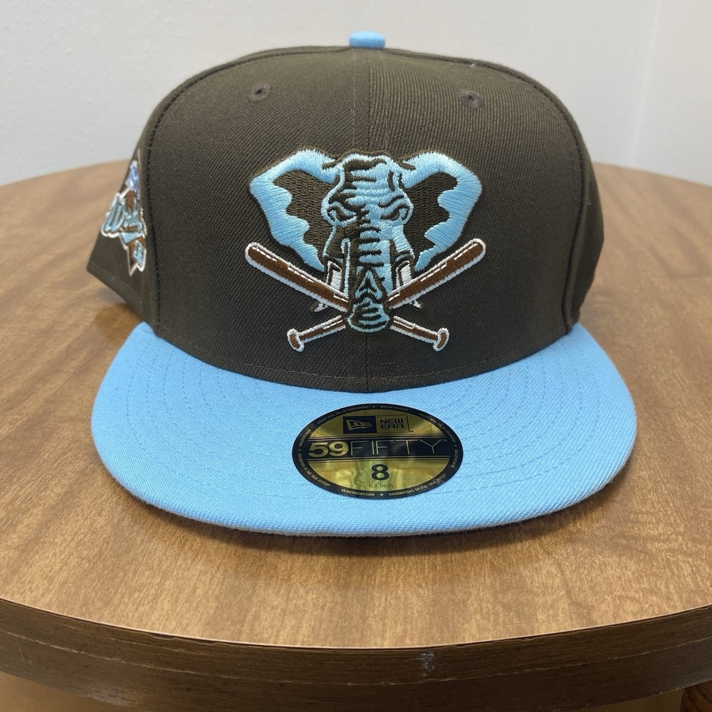 New Era 59FIFTY‎ Oakland Athletics Muddy Waters World series patch hat Size 8